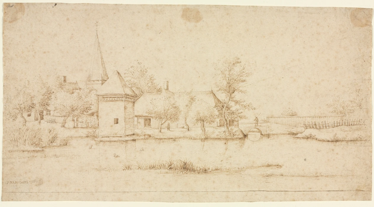 Landscape with a Moated Village