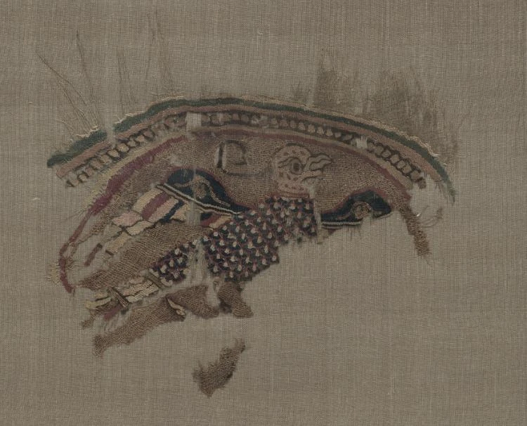 Fragmentary roundel with eagle in gold ground