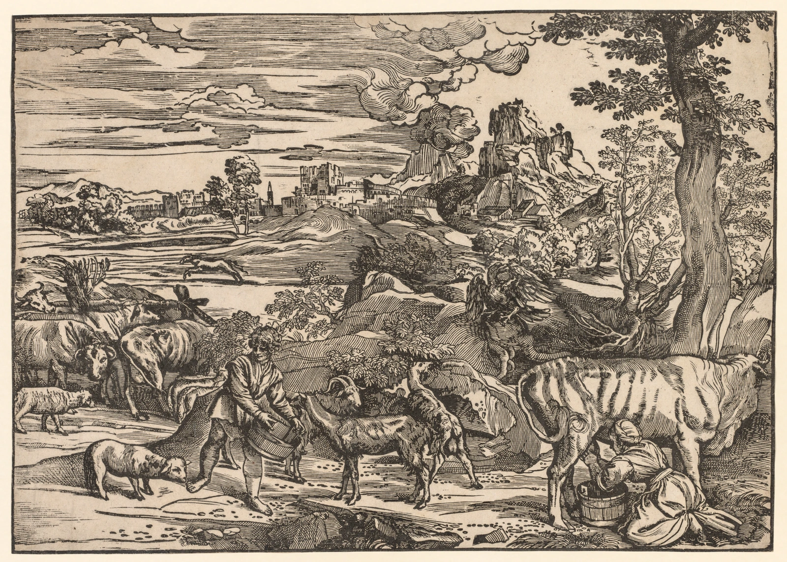 Landscape with a Milkmaid