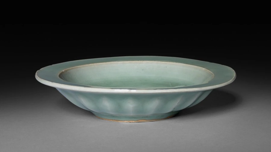 Dish with Two Fish in Relief:  Longquan Ware