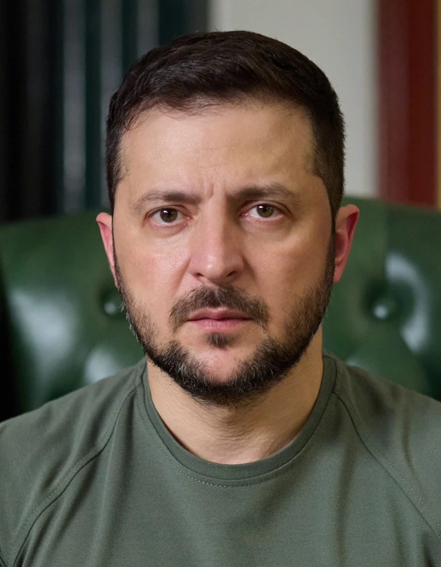 Volodymyr Zelenskyy during an address, October 19, 2022