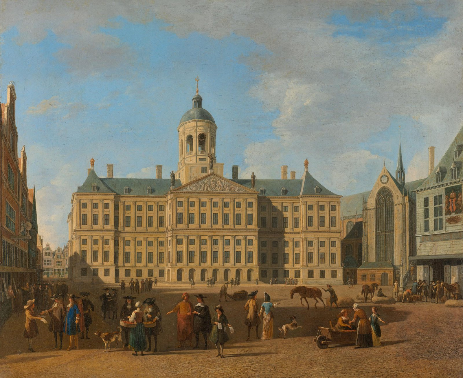 The Town Hall on Dam Square, Amsterdam