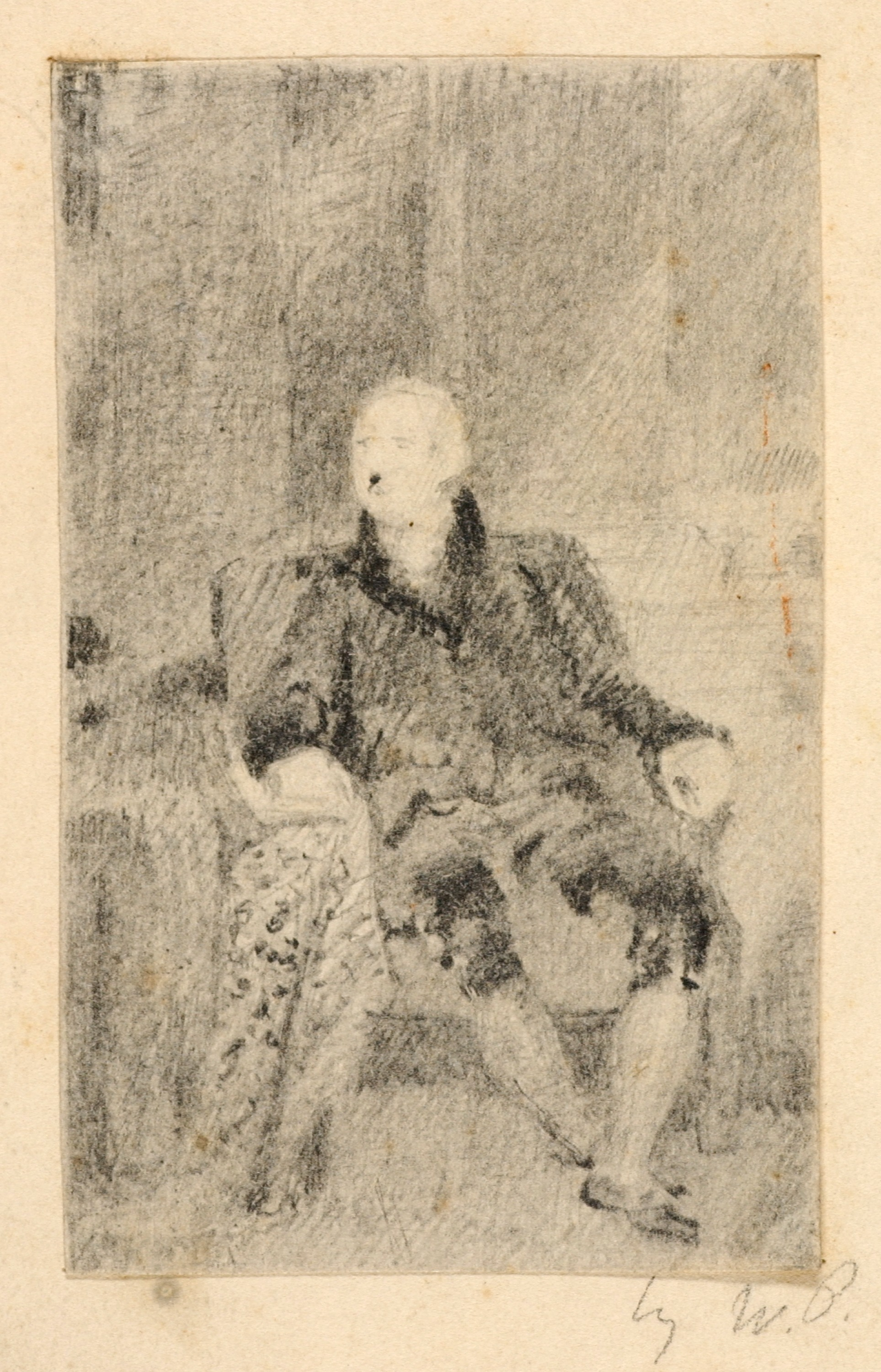 Seated Man in Eighteenth Century Dress