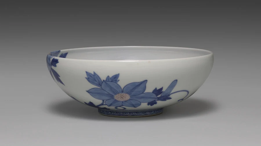 Dining Bowl with Clematis