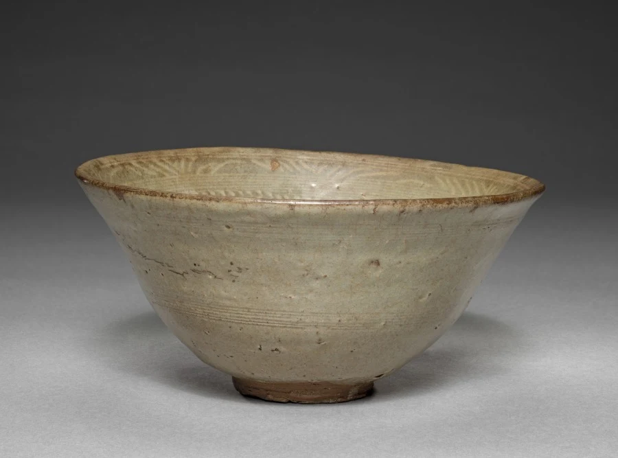 Bowl with Stamped Floral Decoration