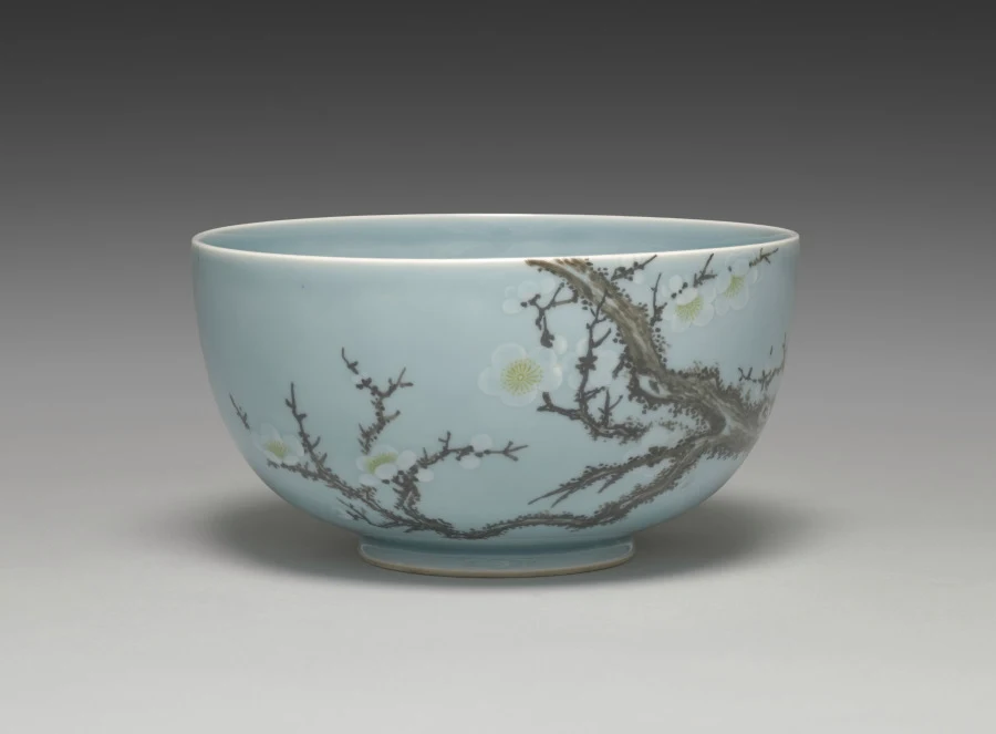 Sweets Bowl with Plum Tree