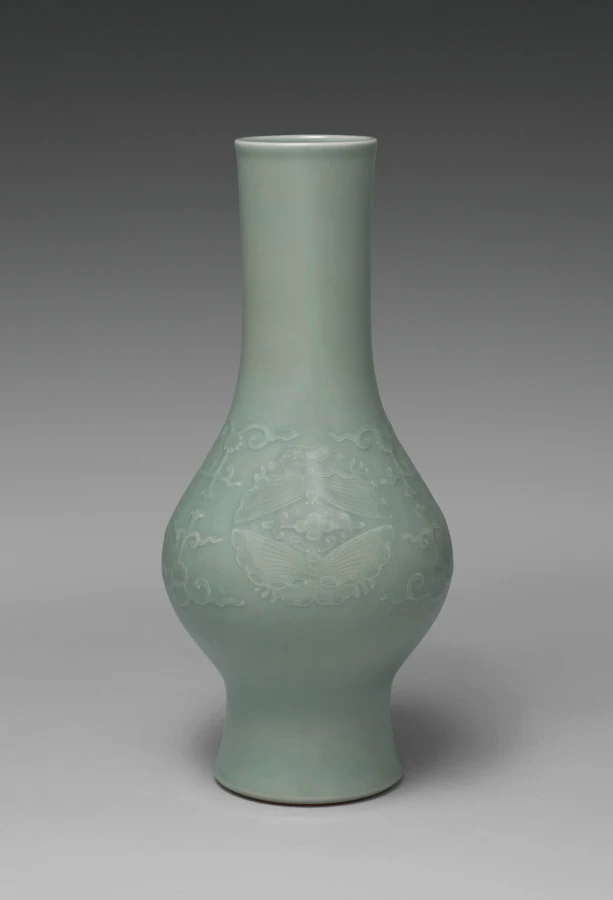 Flower Vase with Butterflies