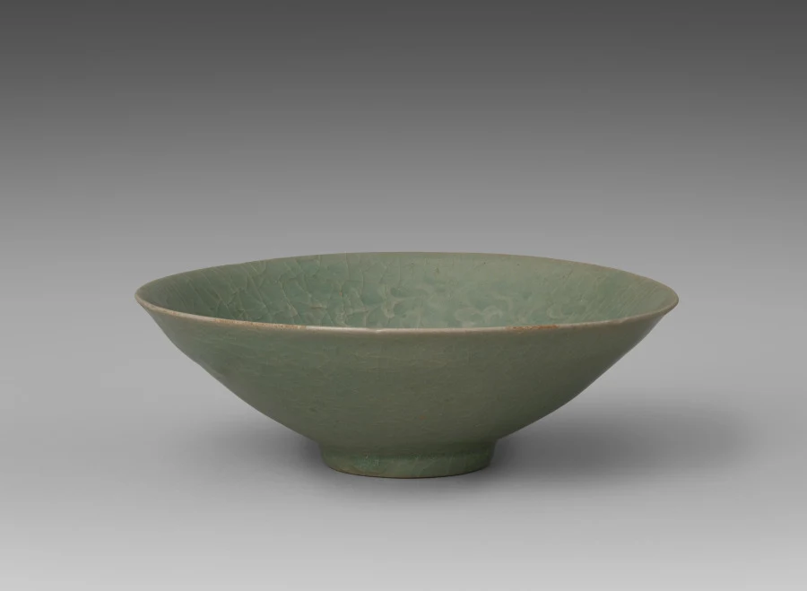 Bowl with Lotus and Child Design in Relief